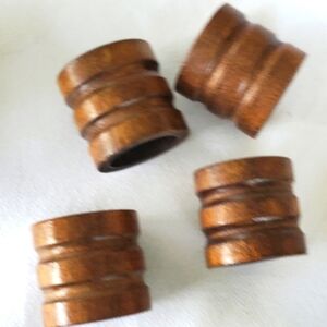 Wooden napkin rings